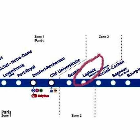 Beau T3 A Arcueil A 3 Min Rer B « Laplace » Buitenkant foto