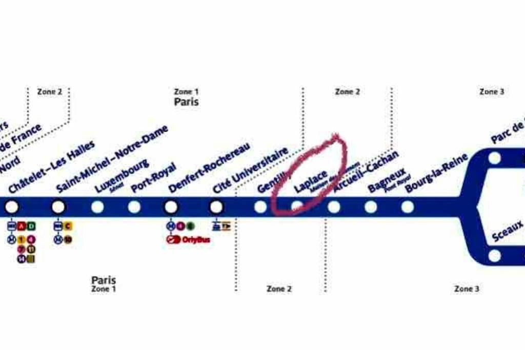 Beau T3 A Arcueil A 3 Min Rer B « Laplace » Buitenkant foto