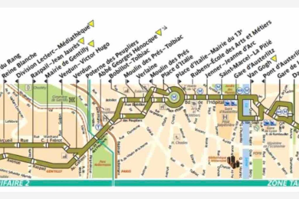 Beau T3 A Arcueil A 3 Min Rer B « Laplace » Buitenkant foto